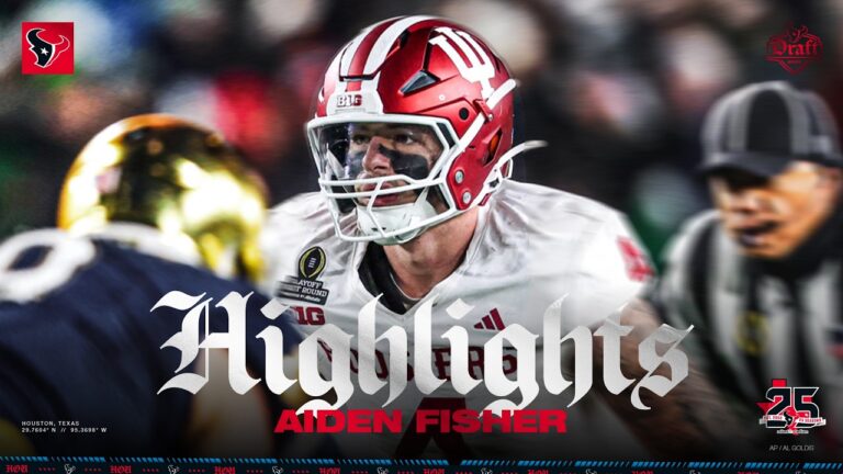 Aiden Fisher Highlights 2026 Houston Texans Draft Pick