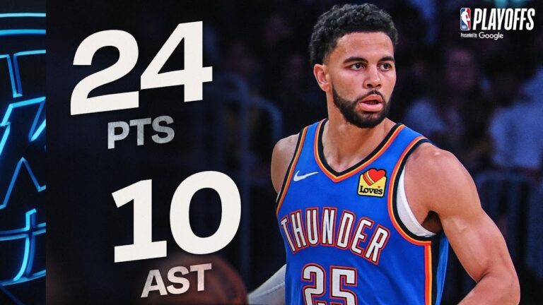 Ajay Mitchell BREAKS OUT For Playoff CAREER-HIGH 24 PTS & 10 AST In Game 3 vs Lakers May 9, 2026