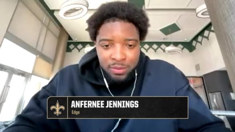 Anfernee Jennings Introductory Press Conference New Orleans Saints