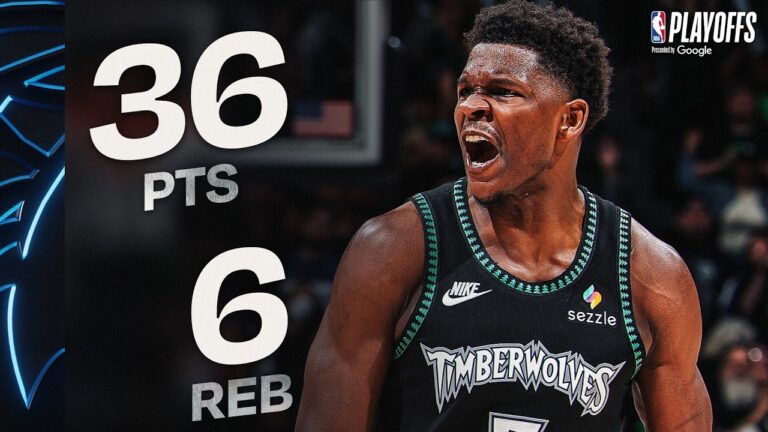 Anthony Edwards is Tied for the 4th Most 30 PT Playoff Games in NBA History! May 10, 2026