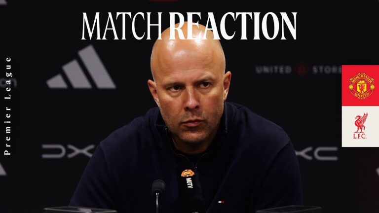 Arne Slot Reacts To Manchester United 3-2 Liverpool Premier League