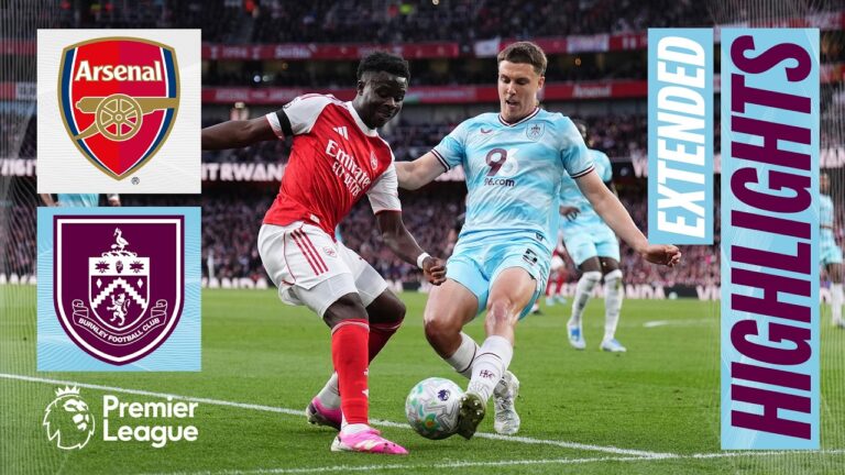 Arsenal v Burnley Extended Premier League Highlights