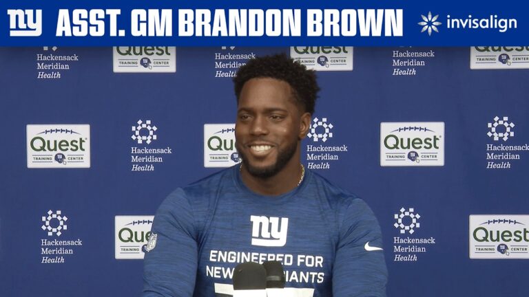 Assistant GM Brandon Brown on Giants Rookies New York Giants