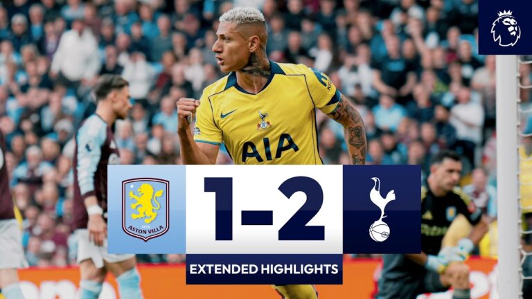 Aston Villa 1-2 Spurs Extended Premier League Highlights