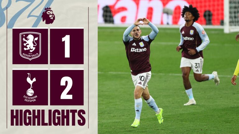 Aston Villa 1-2 Tottenham Hotspur Premier League Highlights