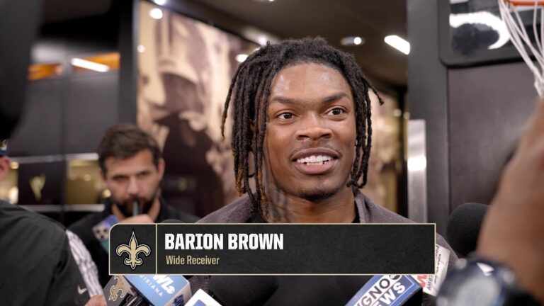 Barion Brown talks Saints WR Room Saints Rookie Minicamp 2026