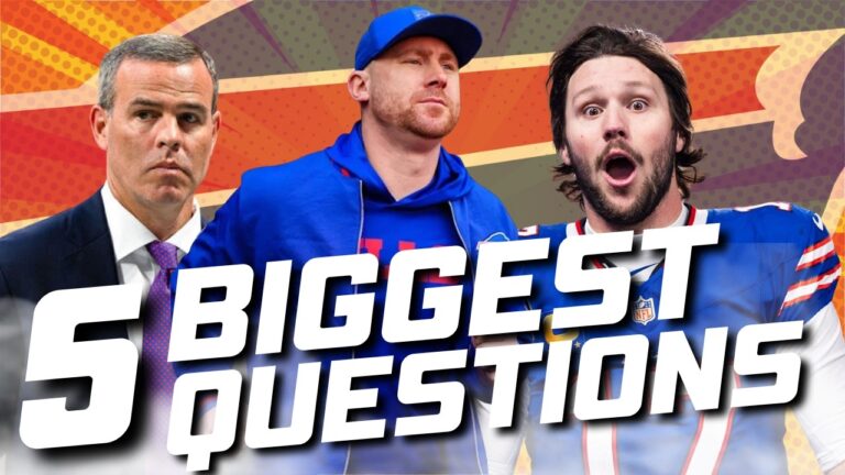 BIGGEST Bills QUESTIONS Right Now: EXPECTATIONS, PRESSURE and will we SEE A NEW LOOK OFFENSE?!