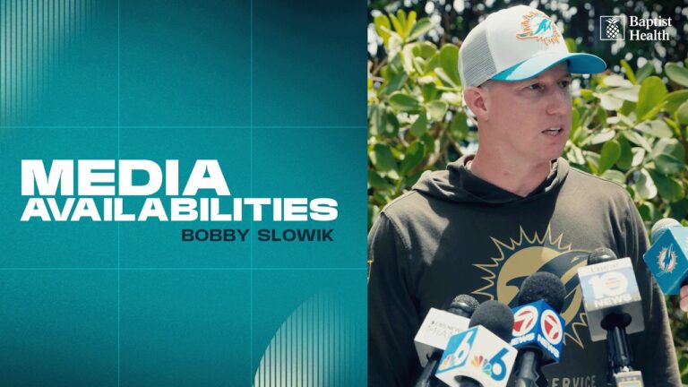 Bobby Slowik meets with the media Miami Dolphins