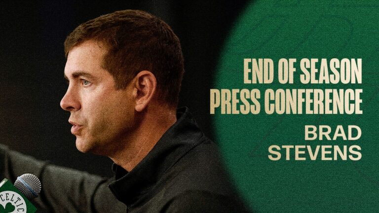 Brad Stevens discusses Jayson Tatum, Jaylen Brown, our playoff exit & more in end-of-season presser
