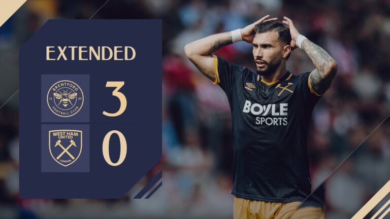 Brentford 3-0 West Ham Premier League Extended Highlights