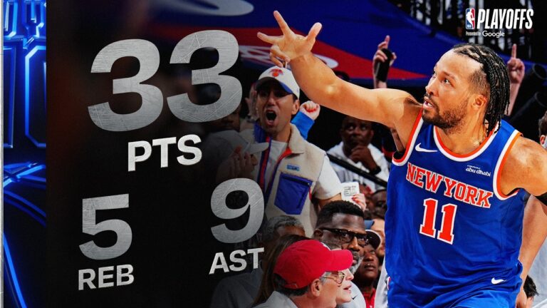 Brunson Passes Walt Frazier for Most 30 5 5 Playoff Games in Knicks History!