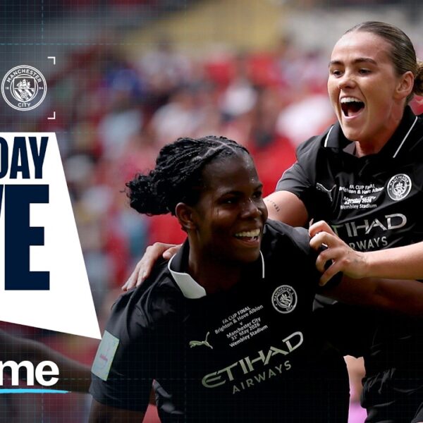 Bunny Shaw Breaks The Deadlock! Brighton V Man City Womens Fa Cup Final Matchday Live!