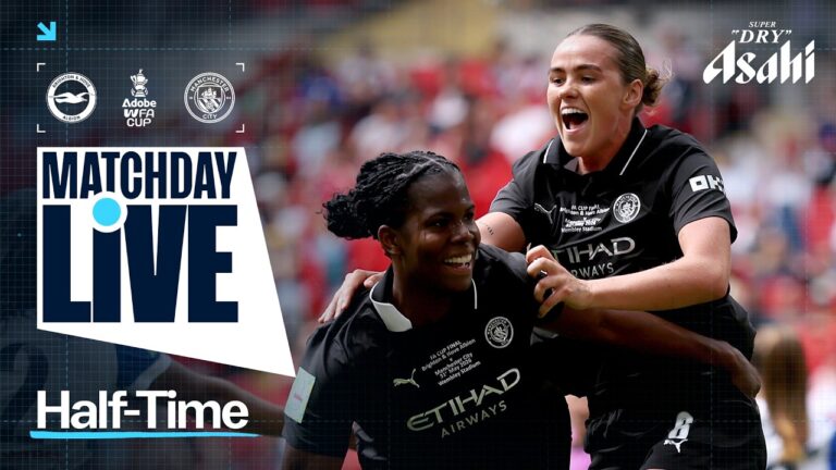 Bunny Shaw Breaks The Deadlock! Brighton V Man City Womens Fa Cup Final Matchday Live!