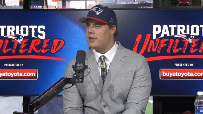 Caleb Lomu Describes Meeting His New Teammates on His First Day in New England Patriots Unfiltered