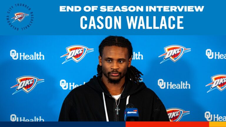 Cason Wallace 2025-26 End-of-Season Interviews OKC Thunder