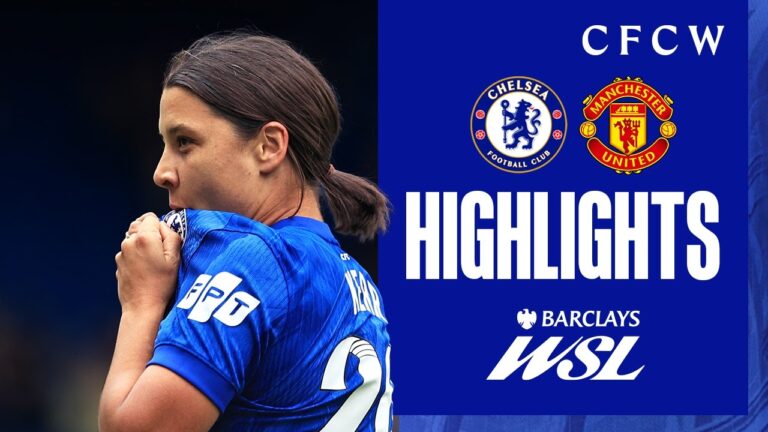 Chelsea Women 1-0 Man United Women HIGHLIGHTS WSL 2025 26