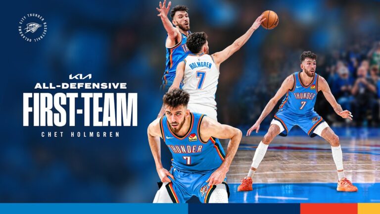 Chet Holmgren named to Kia NBA All-Defensive First Team OKC Thunder