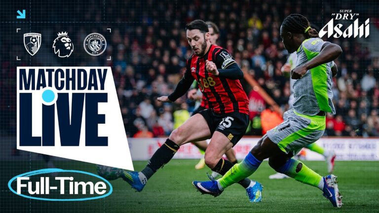 CITY DRAW AT BOURNEMOUTH Bournemouth 1-1 Man City Premier League