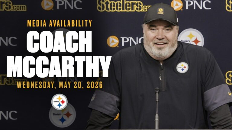 Coach Mike McCarthy Media Availability (May 20) Pittsburgh Steelers