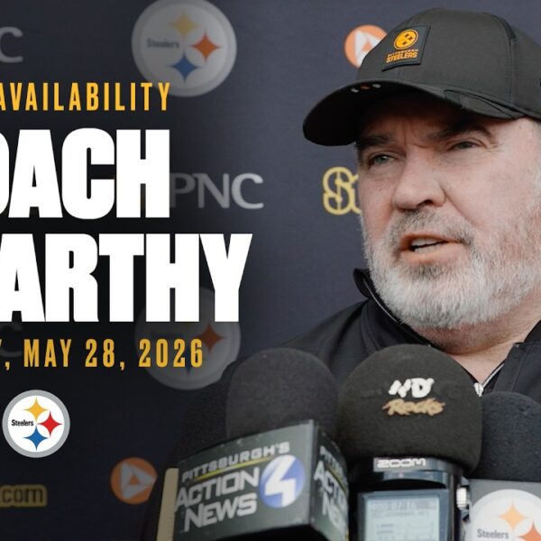 Coach Mike McCarthy Media Availability (May 28) Pittsburgh Steelers