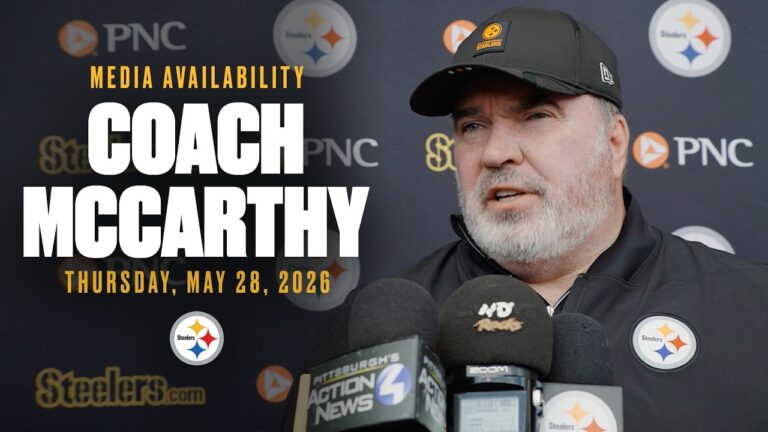 Coach Mike McCarthy Media Availability (May 28) Pittsburgh Steelers