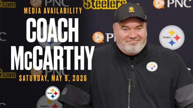 Coach Mike McCarthy Media Availability (May 9) Pittsburgh Steelers