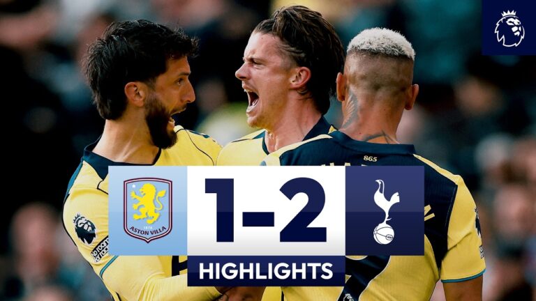 Conor Gallagher’s First Spurs Goal! Aston Villa 1-2 Spurs Premier League Highlights