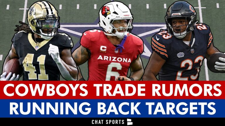 Cowboys Trade Rumors On Adding A RB Top Trade Targets Ft. James Conner, Alvin Kamara & Trey Benson