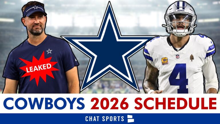 Dallas Cowboys 2026 Schedule LEAKED: Opponents & Instant Analysis NFL Schedule Release