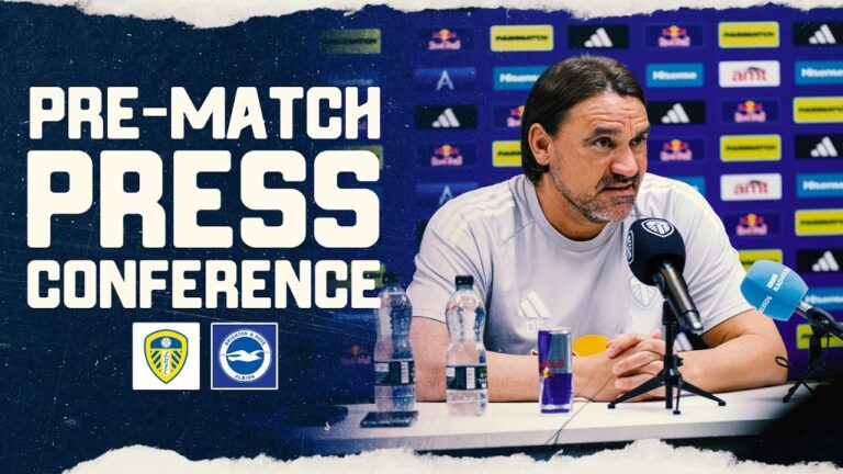 Daniel Farke press conference Leeds United v Brighton & Hove Albion Premier League