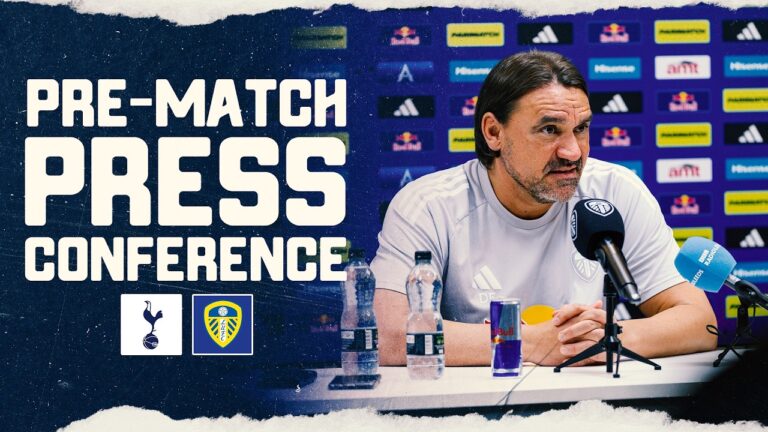 Daniel Farke press conference Tottenham Hotspur v Leeds United Premier League