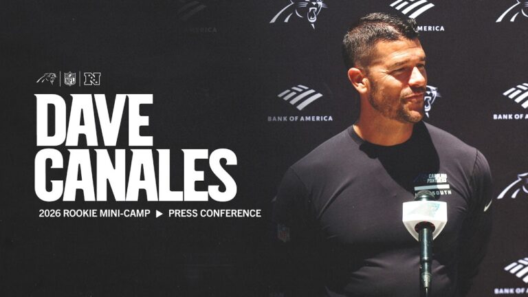 Dave Canales evaluates the beginning of rookie minicamp Carolina Panthers