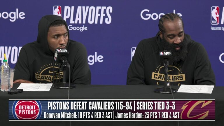 Detroit Pistons vs. Cleveland Cavaliers Game 6 Postgame Media Availability
