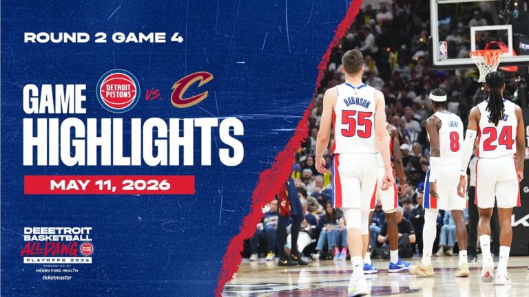 Detroit Pistons vs. Cleveland Cavaliers ROUND 2 GAME 4 HIGHLIGHTS 05.09.26
