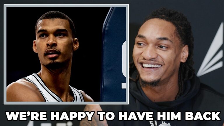 Devin Vassell on Wemby Being Available For Game 5 in San Antonio