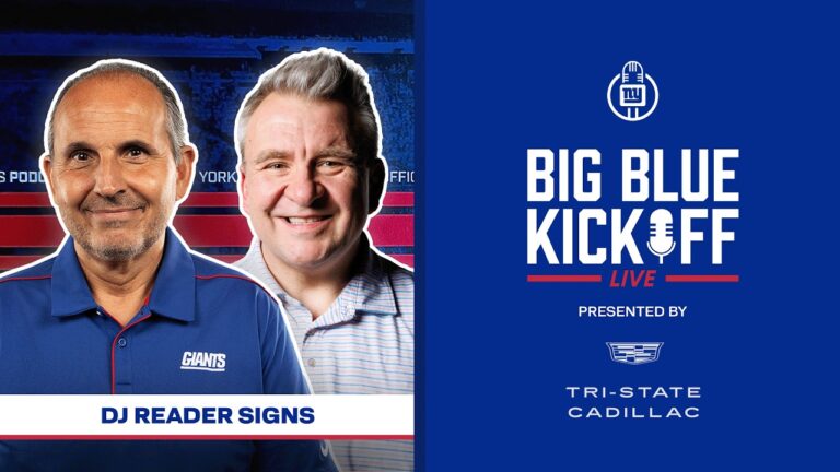 DJ Reader Signs Big Blue Kickoff Live New York Giants