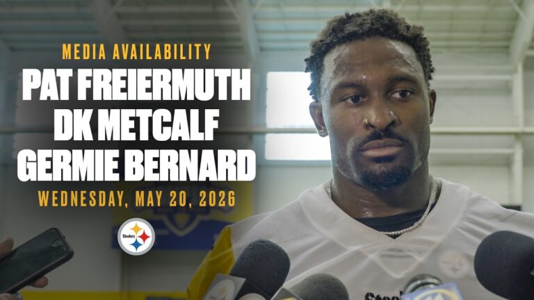 DK Metcalf, Pat Freiermuth, Germie Bernard Media Availabilities (May 20) Pittsburgh Steelers