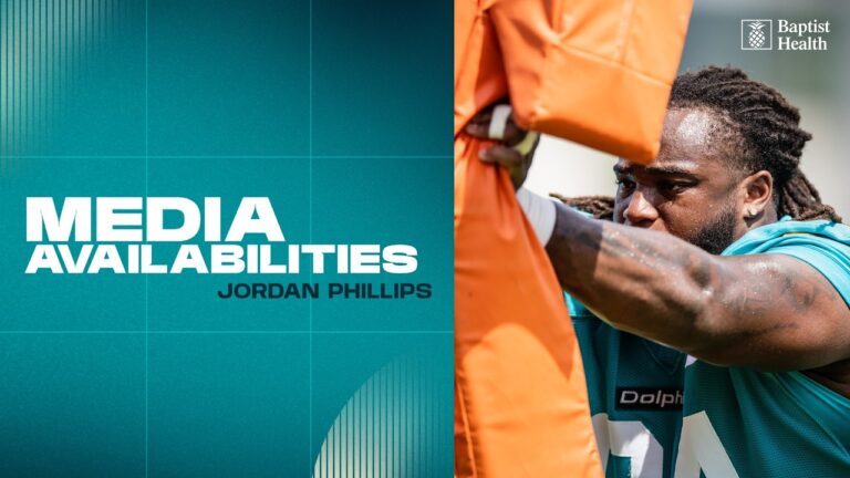 DL Jordan Phillips meets with the media Miami Dolphins