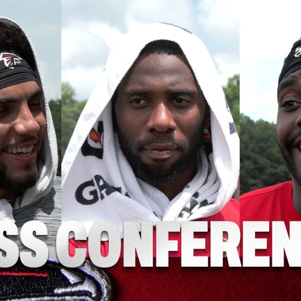 Drake London, Kyle Pitts Sr. & other Falcons on growing team chemistry in OTAs Press Conference