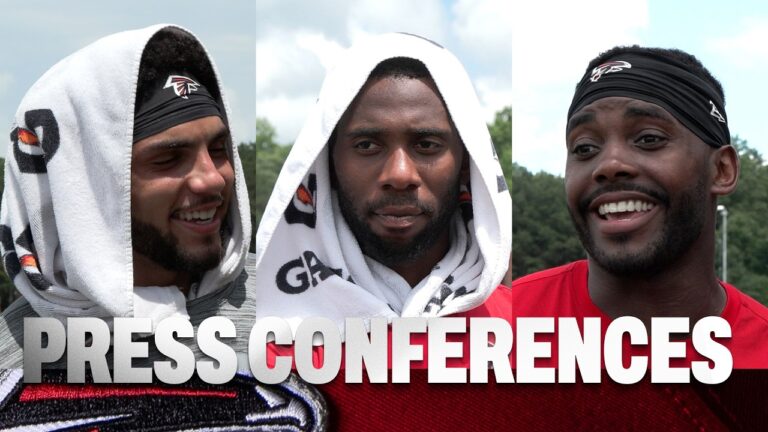 Drake London, Kyle Pitts Sr. & other Falcons on growing team chemistry in OTAs Press Conference