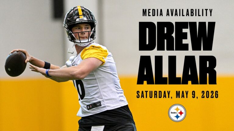 Drew Allar Media Availability (May 9) Pittsburgh Steelers