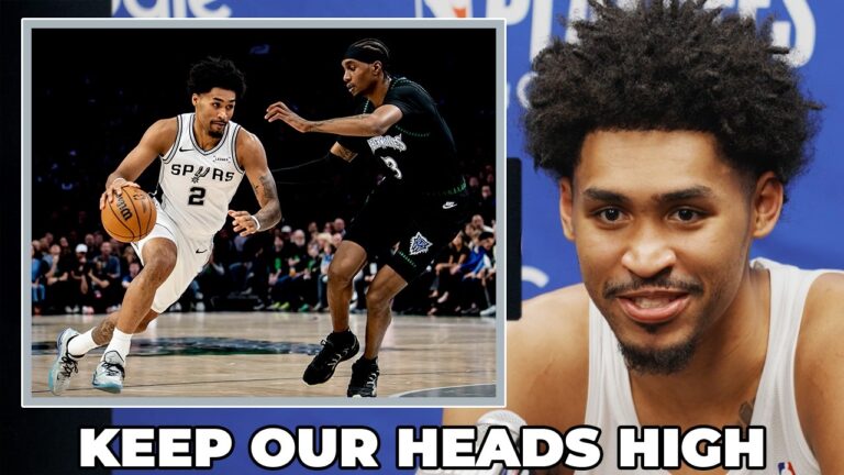 Dylan Harper on Spurs Looking Ahead to Game 5 and Ready to Respond After Minnesota Ties Series