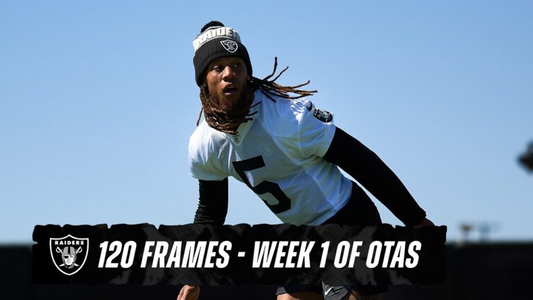 Earning It Best Slo-Mo Shots From Week 1 of Raiders 2026 OTAs