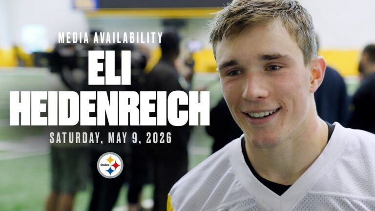 Eli Heidenreich Media Availability (May 9) Pittsburgh Steelers