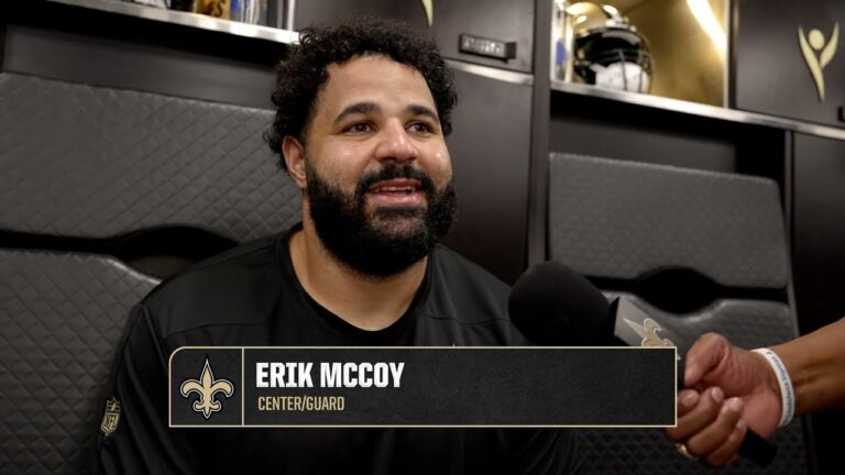 Erik McCoy on David Edwards, regaining athleticism New Orleans Saints