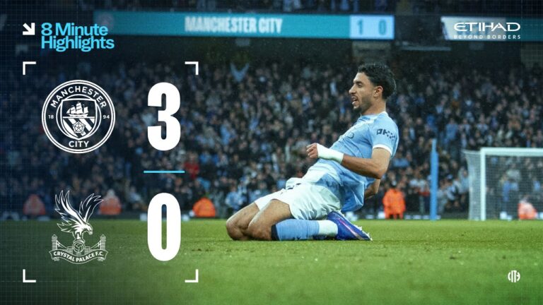 EXTENDED HIGHLIGHTS Man City 3 – 0 Crystal Palace City keep the pressure on Arsenal at the top!