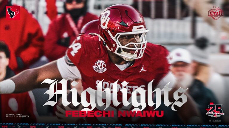 Febechi Nwaiwu Highlights 2026 Houston Texans Draft Pick