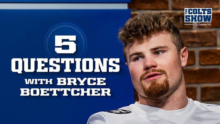 Football vs. baseball & 5 questions with rookie LB Bryce Boettcher The Colts Show Podcast