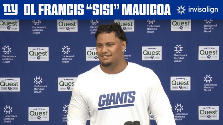 Francis Mauigoa On His First Practice as a New York Giant New York Giants