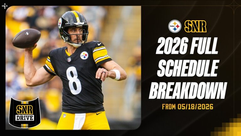 Full Steelers 2026 Schedule Breakdown SNR Drive Pittsburgh Steelers